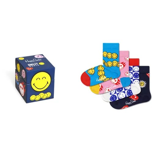 Носки Happy Socks размер 2-3Y, мультиколор, фиолетовый