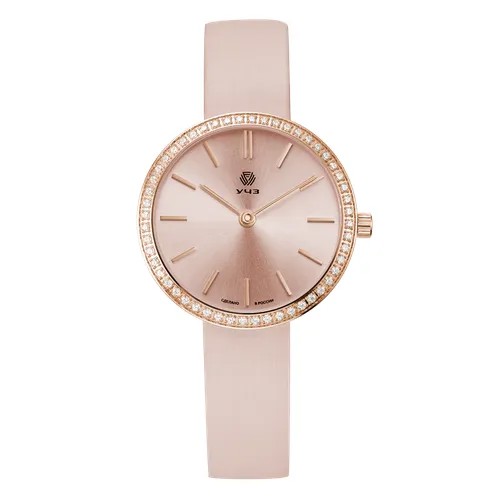 Наручные часы УЧЗ 3050L-5, розовый, золотой
