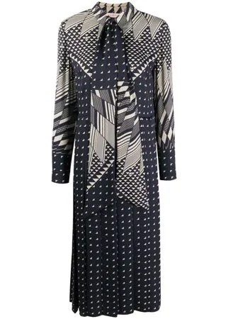 Tory Burch платье-рубашка с геометричным принтом