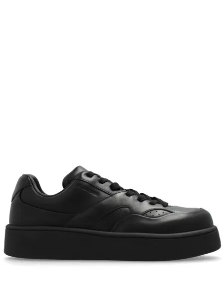 Jil Sander кожаные кроссовки, черный