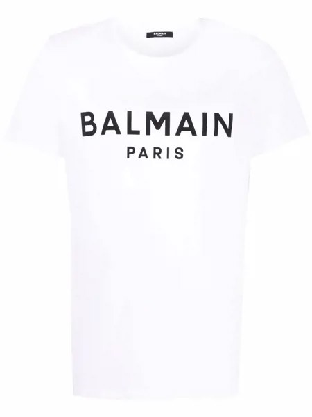 Balmain logo-print cotton T-shirt