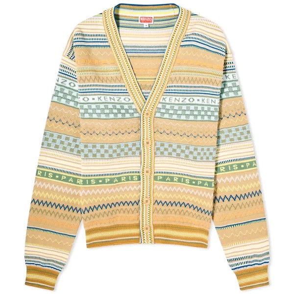 Кардиган Kenzo Fairisle, кэмел