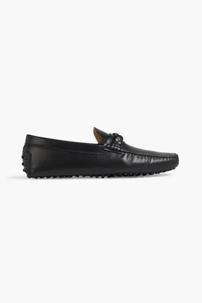 Кожаные мокасины Gommino TOD'S, черный