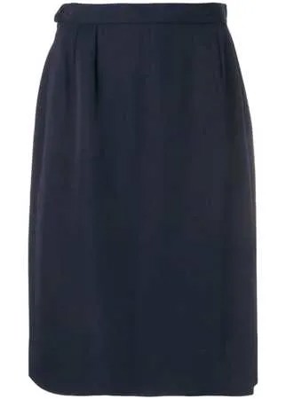Yves Saint Laurent Pre-Owned юбка прямого кроя 1980-х годов