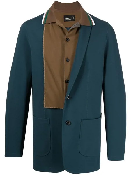 Kolor пиджак с контрастными вставками