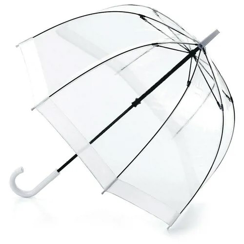 Зонт-трость FULTON, белый, бесцветный