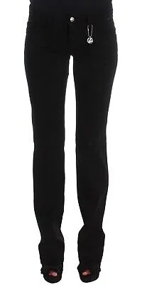 Джинсовые брюки CoSTUME NATIONAL CNC черного цвета, облегающий крой из хлопка Bootcut s. W26 Рекомендуемая розничная цена 280 долларов США.