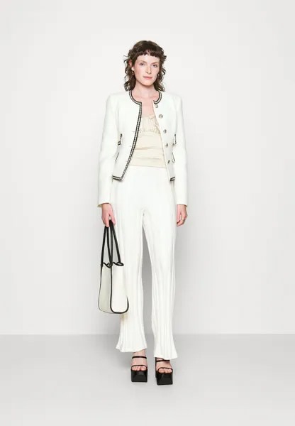 Блузка Long-Sleeve Satin Ruched Set Top Abercrombie & Fitch, зубы