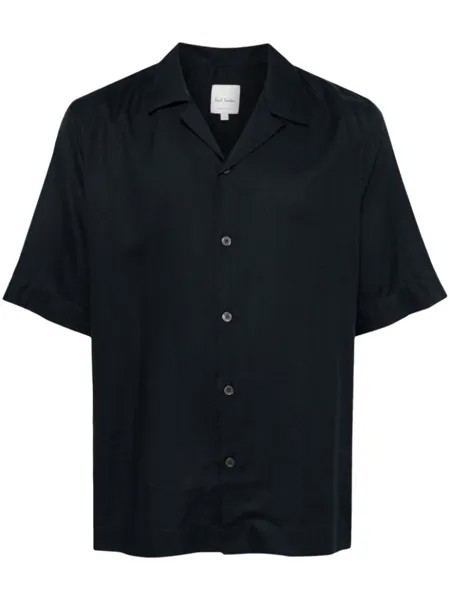 Paul Smith рубашка из органического хлопка с короткими рукавами, синий