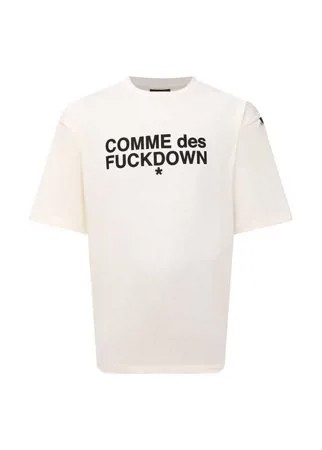 Хлопковая футболка Comme des Fuckdown