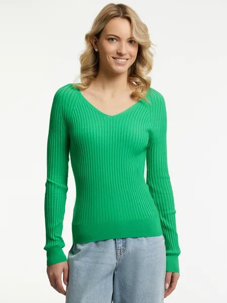 Пуловер женский oodji 63812692 зеленый M