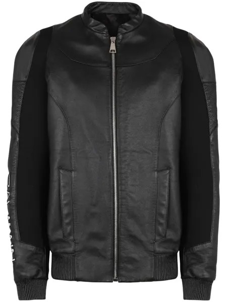 Balmain бомбер с логотипом, черный