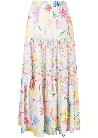 Mira Mikati ярусная юбка макси