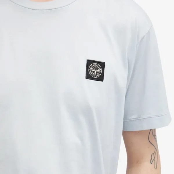 Stone Island Футболка с нашивкой, синий