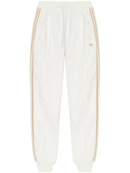 Adidas хлопковые спортивные штаны с нашивкой-логотипом adidas, белый