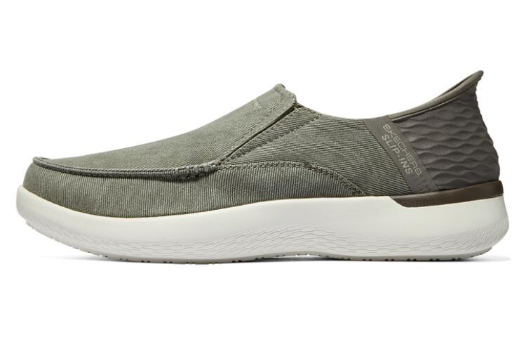 Кроссовки Skechers Slip Ins Lifestyle Shoes Men Low-top Khaki, хаки