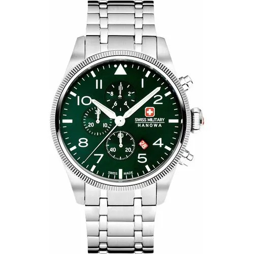Наручные часы Swiss Military Hanowa SMWGI0000404, зеленый, серебряный