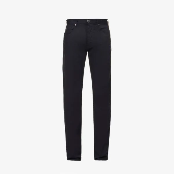 Прямые джинсы j06 gab из эластичного денима со средней посадкой Emporio Armani, синий