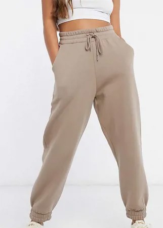 Джоггеры ASOS DESIGN Petite-Коричневый