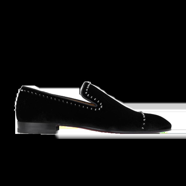 Кроссовки Christian Louboutin Dandeton Flat Velvet, черный