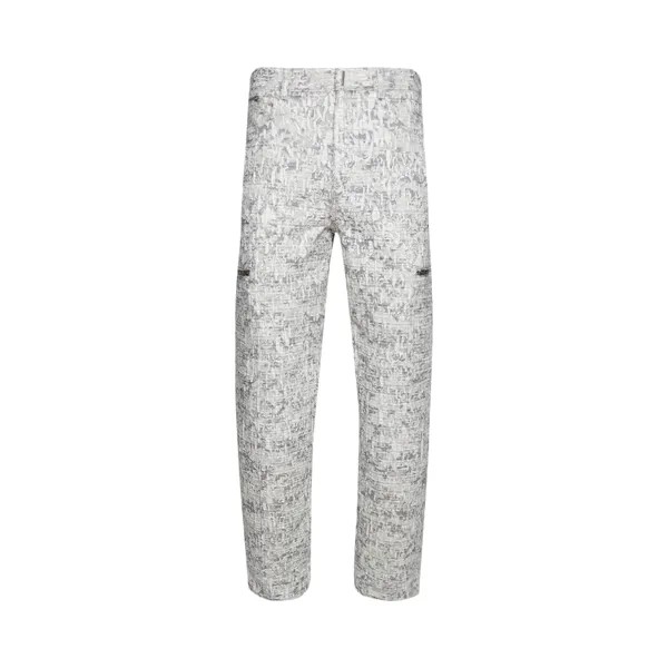 Свободные брюки с карманом и молнией от Givenchy, цвет Белый/Серый