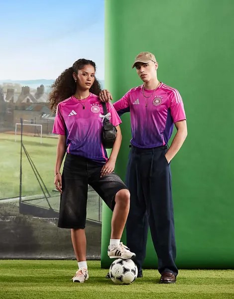 Adidas Football – Евро-2024, выездная сборная Германии – фиолетовая футбольная футболка