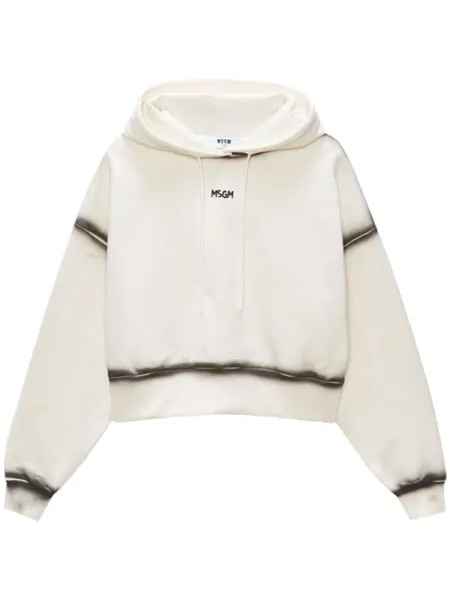 MSGM футболка с логотипом, нейтральный цвет