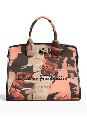 SALVATORE FERRAGAMO Женская бежевая сумка-тоут со съемной верхней ручкой.