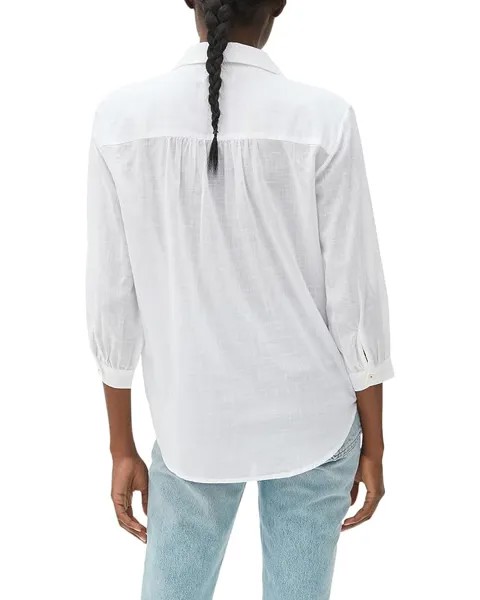 Рубашка Michael Stars Robyn Button-Down Shirt, белый