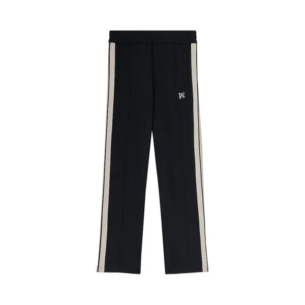 Классические спортивные брюки Palm Angels Monogram, цвет: черный/белый