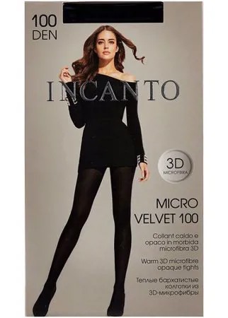 Колготки Incanto Microvelvet, 100 den, размер 4, черный