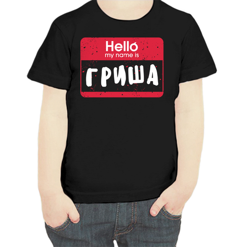 Футболка , размер 104, черный