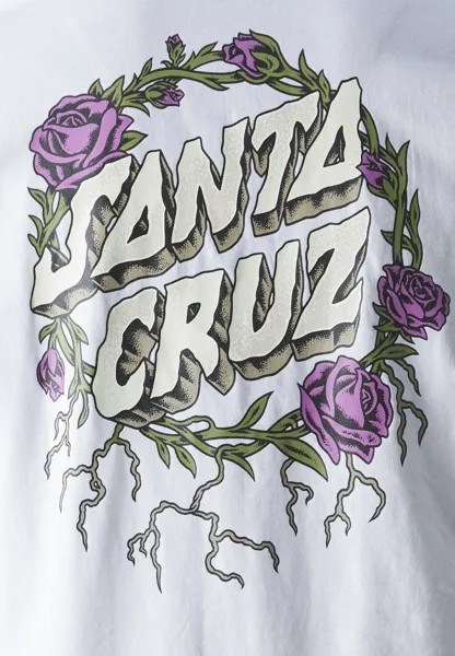 Футболка с набивным рисунком Entangled Unisex Santa Cruz, белая