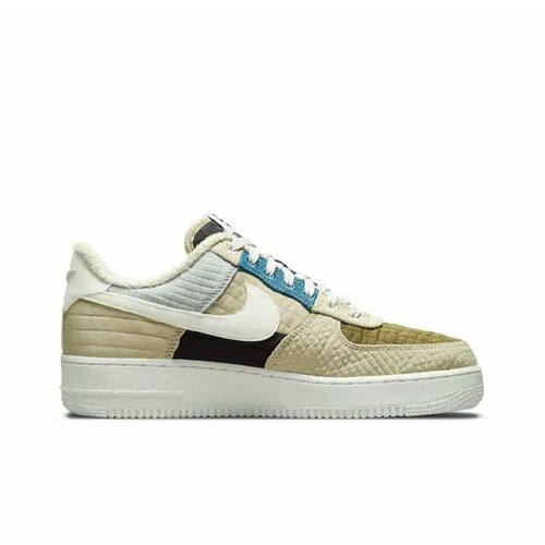 Кеды NIKE Air Force 1, размер 8Wus/38ru, синий, бежевый