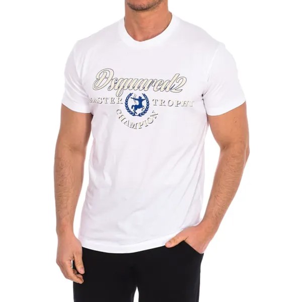 Мужская футболка с коротким рукавом s71gd1346 s23009 Dsquared2, белый