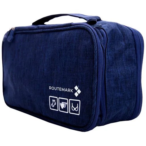 Косметичка ROUTEMARK, 14.5х13х27 см, синий