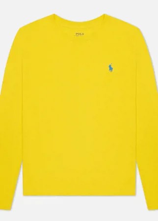 Женский лонгслив Polo Ralph Lauren Crew Neck 30/1 Cotton Jersey, цвет жёлтый, размер XS