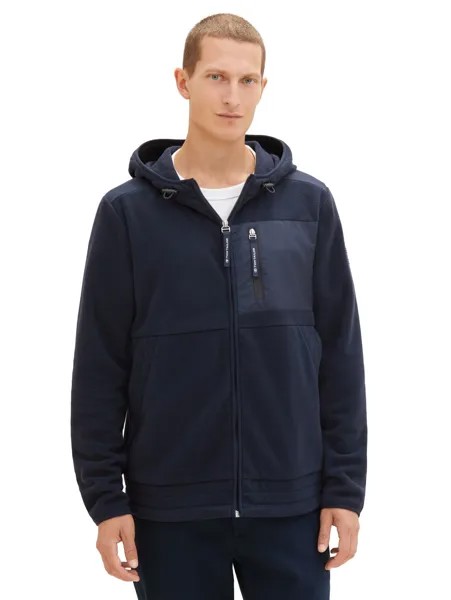 Толстовка Tom Tailor CUTLINE FLEECE, синий