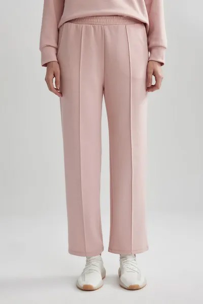 Спортивные брюки с эластичной талией Defacto, розовый