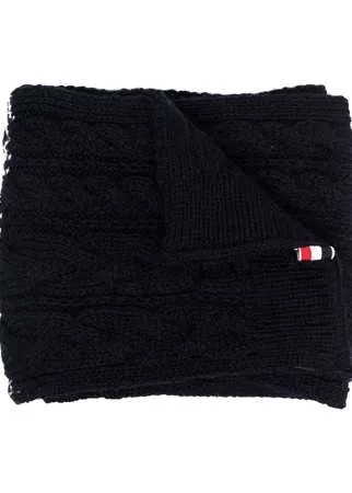 Thom Browne шарф фактурной вязки
