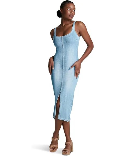 Платье Commando Do It All Denim Midi Tank Dress, цвет Washed Indigo