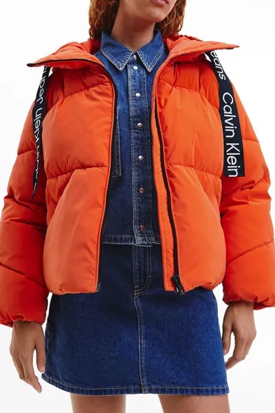 ОРАНЖЕВОЕ Пальто для женщин/девочек Calvin Klein, оранжевый