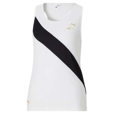 Спортивная майка Puma Tracksmith X с круглым вырезом женская белая повседневная спортивная 5217