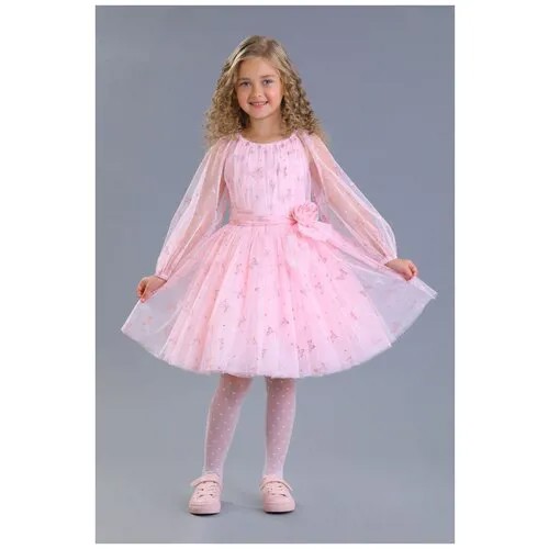 Платье Маленькая Леди, размер 128, розовый