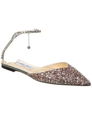 Женские блестящие туфли на плоской подошве Jimmy Choo Saeda