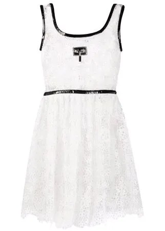 Christopher Kane платье мини с английской вышивкой