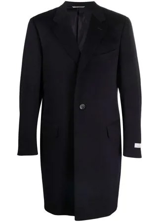 Canali однобортное пальто строгого кроя