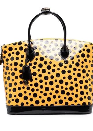 Louis Vuitton сумка-тоут Lockit 2010-го года из коллаборации с Yayoi Kusama