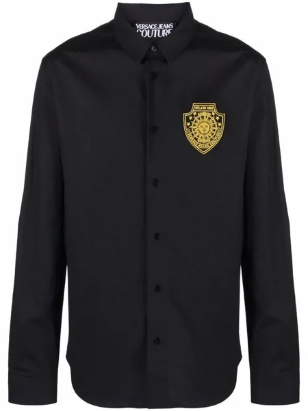 Versace Jeans Couture рубашка с длинными рукавами и логотипом