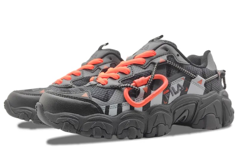 Кроссовки FILA Cat Claw Lifestyle Shoes Unisex Low-top Gray, черный